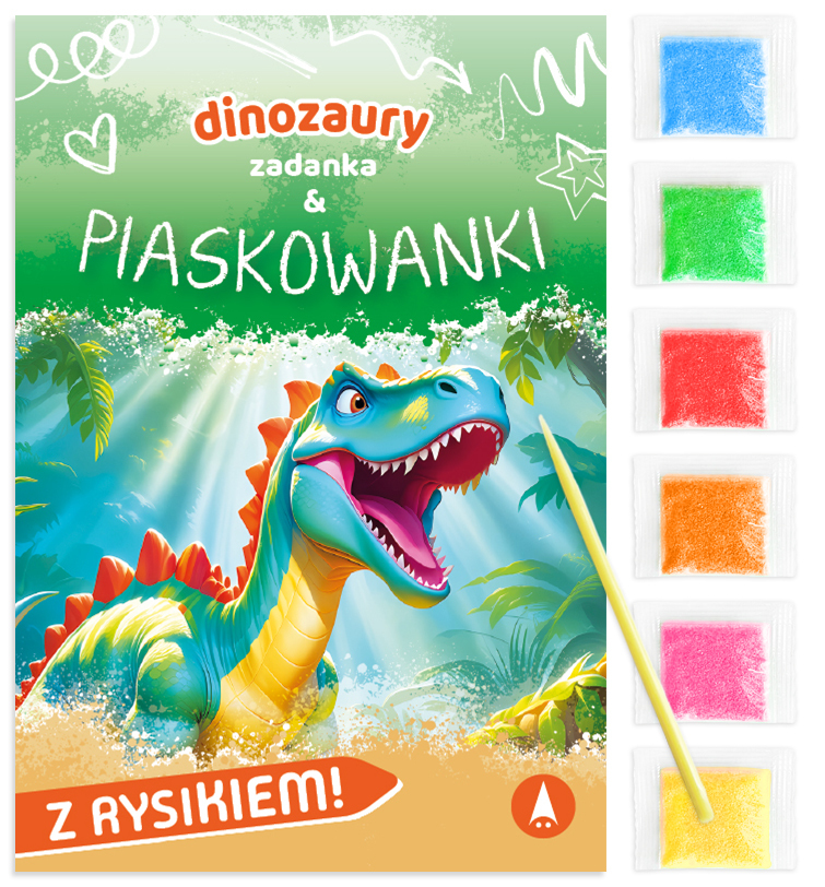 Dinozaury. Zadanka & piaskowanki - Wioleta Żyłowska - książka