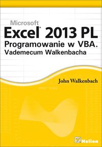 Excel 2013 PL Programowanie w VBA - Walkenbach John - książka