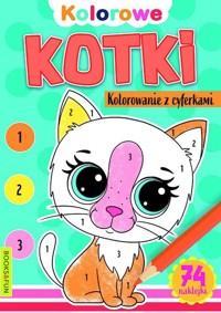 Kolorowe kotki Kolorowanie z cyferkami -  - książka