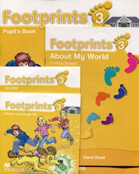 Footprints 3 Pupil's Book / Footprints 3 About My World Portfolio Booklet / Stories and Songs CD / CD-ROM -  - książka