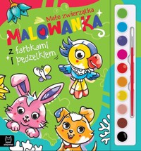 Malowanka z farbkami i pędzelkiem. Małe zwierzątka - Podgórska Anna - książka