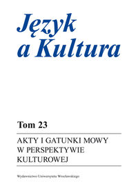 Akty i gatunki mowy w perspektywie kulturowej -  - książka