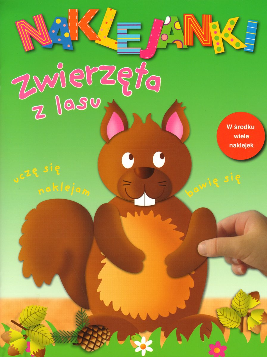 Naklejanki  Zwierzęta z lasu - J. Beaumont - książka