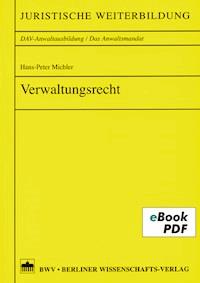 Verwaltungsrecht - Hans-Peter Michler - ebook
