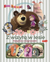 Masza i Niedźwiedź. Z wizytą w lesie. Książka z magnesami - zbiorowa praca - książka