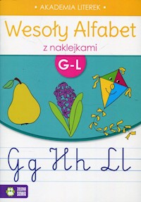 Wesoły alfabet z naklejkami G-L -  - książka