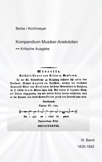 Kompendium Musiker-Anekdoten Dritter Band 1835-1842 - Eva Maria Berke - ebook