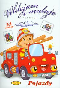 Pojazdy Wklejam i maluję -  - książka