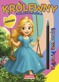 Tęczowa kredka. Królewny z naklejkami - Salamon Katarzyna - książka