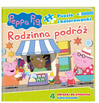 Peppa Pig. Puzzle i kolorowanki. Rodzinna podróż - zbiorowa praca - książka