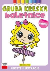 Kolorowanka Baletnice z naklejkami gruba kreska -  - książka