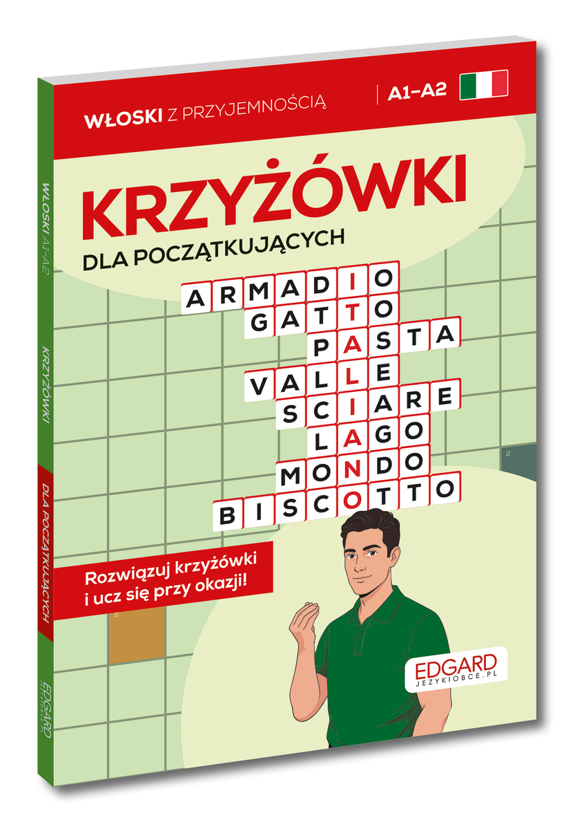 Włoski. Krzyżówki dla początkujących. Poziom A1–A2 - zbiorowa praca - książka