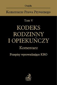 Kodeks rodzinny i opiekuńczy Komentarz Przepisy wprowadzające KRO -  - książka