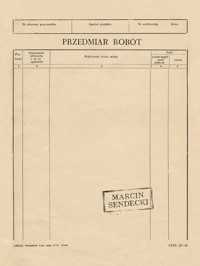 Przedmiar robót - Marcin Sendecki - ebook + książka