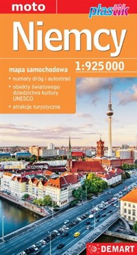 Niemcy. Mapa samochodowa Plastik w skali 1: 925 000 - zbiorowa praca - książka