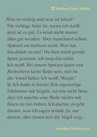 Leseproben Herbstprogramm 2016 Matthes & Seitz Berlin - Anna Weidenholzer - darmowy ebook