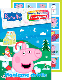 Magiczne chwile. Świnka Peppa. Dodaj kolorów z naklejkami - zbiorowa praca - książka