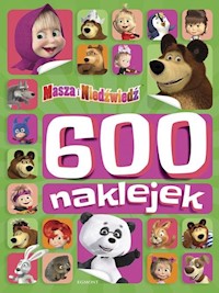Masza i Niedźwiedź 600 naklejek -  - książka