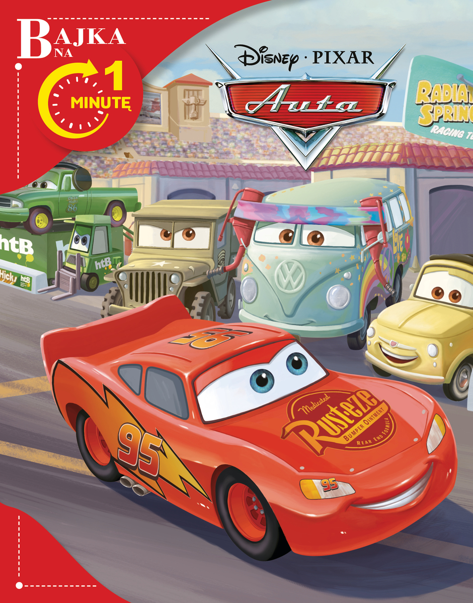 Bajka na 1 minutę. Disney Pixar Auta - zbiorowa praca - książka