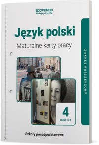 Język polski 4 Maturalne karty pracy Część 1 i 2 Zakres rozszerzony - Jagiełło Urszula, Janicka-Szyszko Renata - książka