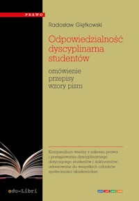 Odpowiedzialność dyscyplinarna studentów - Radosław Giętkowski - książka