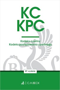 KC KPC Kodeks cywilny Kodeks postępowania cywilnego -  - książka
