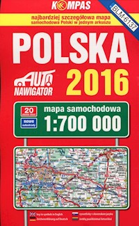 Polska 2016 Mapa samochodowa 1:700 000 -  - książka