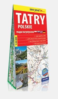 Tatry polskie. Mapa turystyczna w skali 1:30 000 - zbiorowa praca - książka