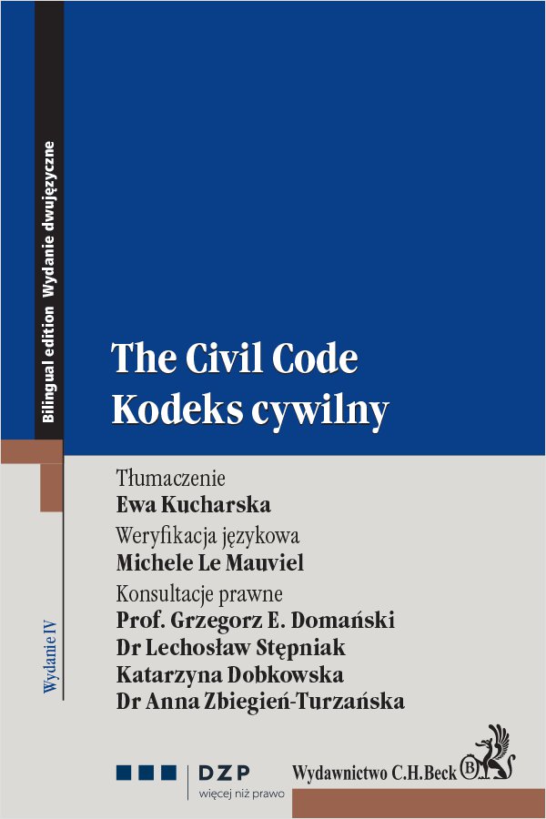 Okładka:Kodeks cywilny. The civil code 