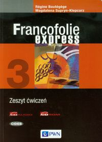 Francofolie express 3 Zeszyt ćwiczeń z 2 płytami CD - M Supryn-Klepcarz, R.Boutegege - książka