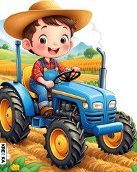 Traktor z rolnikiem. Kolorowanka z brokatem - zbiorowa praca - książka