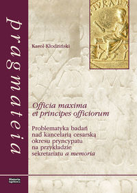 Officia maxima et principes officiorum - Kłodziński Karol - książka