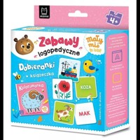 Mały miś to lubi! Zabawy logopedyczne. Dobieranki + książeczka - Podgórska Anna - książka