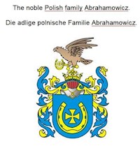 The noble Polish family Abrahamowicz. Die adlige polnische Familie Abrahamowicz. - Werner Zurek - ebook