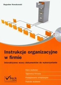 Instrukcje organizacyjne w firmie z płytą CD - Nowakowski Bogusław - książka