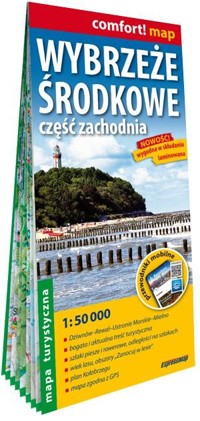 Wybrzeże Środkowe. Część zachodnia. Mapa turystyczna w skali 1:50 000 - zbiorowa praca - książka