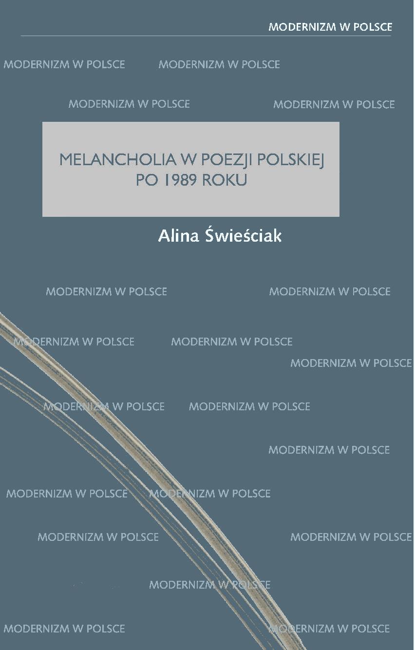 Okładka:Melancholia w poezji polskiej po 1989 roku 