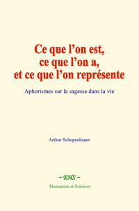 Ce que l’on est, ce que l’on a, et ce que l’on représente - Arthur Schopenhauer - ebook