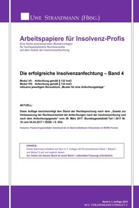 Die erfolgreiche Insolvenzanfechtung – Band 4 - Jens-Uwe Strandmann - ebook