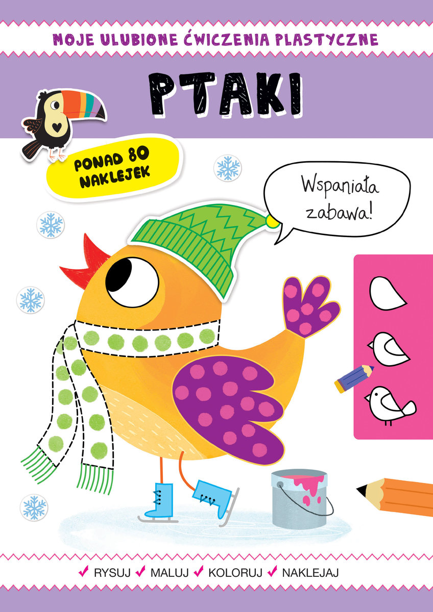 Moje ulubione ćwiczenia plastyczne. Ptaki - Silvana Benaghi (ilustr.), Catriel Tallarico (ilustr.) - książka