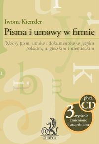 Pisma i umowy w firmie - Kienzler  Iwona - książka
