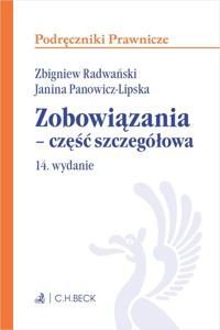 Zobowiązania część szczegółowa - Panowicz-Lipska Janina, Radwański Zbigniew - książka