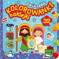 Gwiazdka. Kolorowanki naklejki - zbiorowa praca - książka
