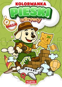 Kolorowanka z naklejkami. Odkrywcy. Pieski -  - książka
