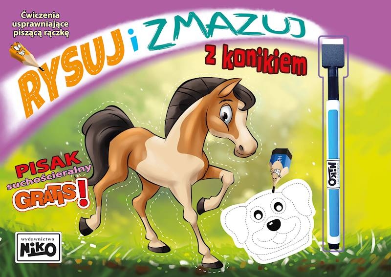 Rysuj i zmazuj z konikiem - zbiorowa praca - książka
