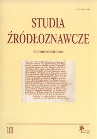 Studia źródłoznawcze Tom 53 -  - książka