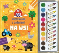 Kolorowanka z zadaniami. Na wsi - zbiorowa praca - książka