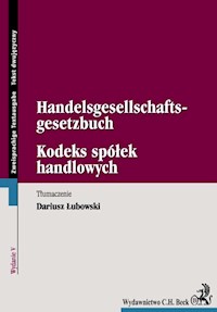 Kodeks spółek handlowych Handelsgesellschafts-gesetzbuch - - książka