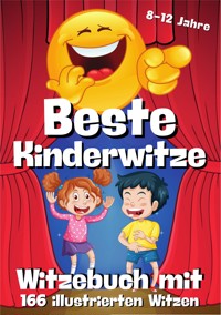 Witzebuch für Kinder - 166 illustrierte Witze mit Cartoons in Farbe - E-Book Witzebuch - Cake Navarro - ebook
