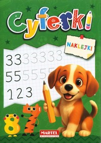 Kolorowanka z naklejkami Cyferki -  - książka